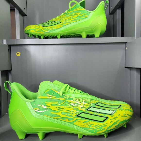 Adidas Adizero 12.0 Poison Football Cleats Bright Solar Green Mens Sz 14 IG7216 main image 8